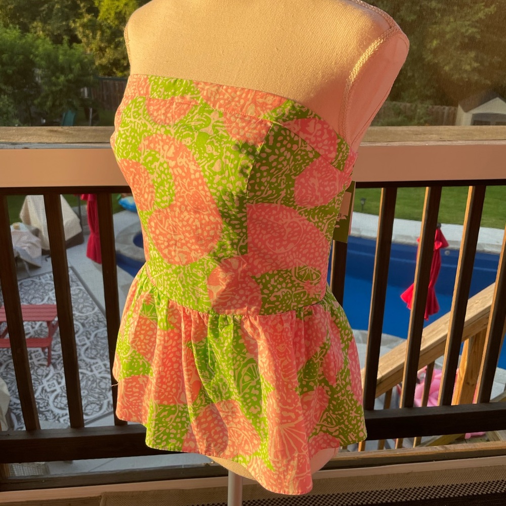 Lilly Pulitzer Shandy Top in Limeade Cheat Ya